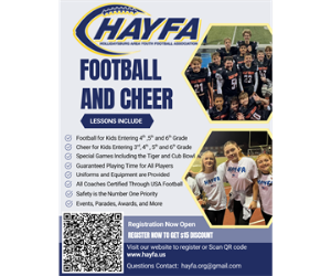 HAYFA Sign Ups Begin March 28, 2025